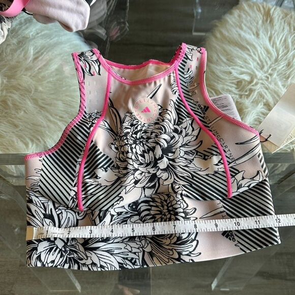 ADIDAS BY STELLA MCCARTNEY TRUEPURPOSE ALLOVER PRINT CROP TOP - SIZE XS - Picture 6 of 12